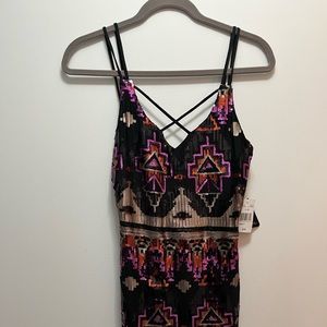 Mini Sleeveless Sequins Dress